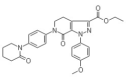 1-(4-Methoxyphenyl)-7-oxo-6-[4-(2-oxopiperidin-1-yl)phenyl]-4,5,6,7-tetrahydro-1H-pyrazolo[3,4-c]pyridine-3-carboxylic acid ethyl ester