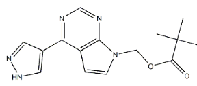 [4-(1H-吡唑-4-基)-7H-吡咯并[2,3-D]嘧啶-7-基]甲基特戊酸酯