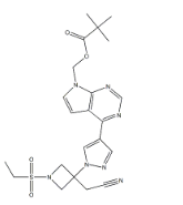 (4-(1-(3-(cyanomethyl)-1-(ethylsulfonyl)azetidin-3-yl)-1H-pyrazol-4-yl)-7H-pyrrolo[2,3-d]pyrimidin-7-yl)methyl pivalate